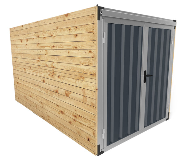 Container 4,17 m beklædt med træ