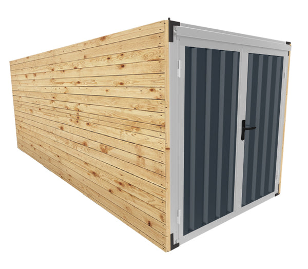Container 6,17 m beklædt med træ