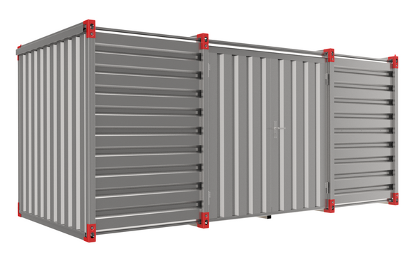 Container 5 m - med port i siden